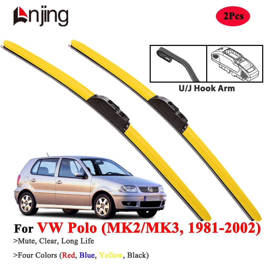 

LNJING Hybrid Car Wiper Blades For VW Volkswagen Polo MK2 MK3 1981-2002