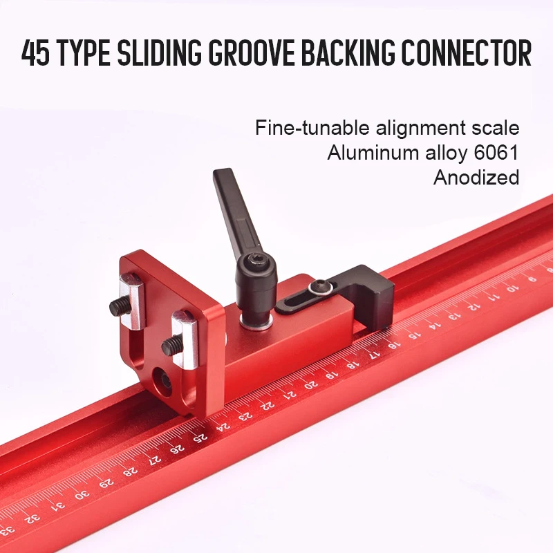 Tappo per scanalatura a T manuale Connettore per recinzione Scivolo per la lavorazione del legno per limitatore Strumenti per calibro scorrevole Binario per mitra con scanalatura a T per fermare il router