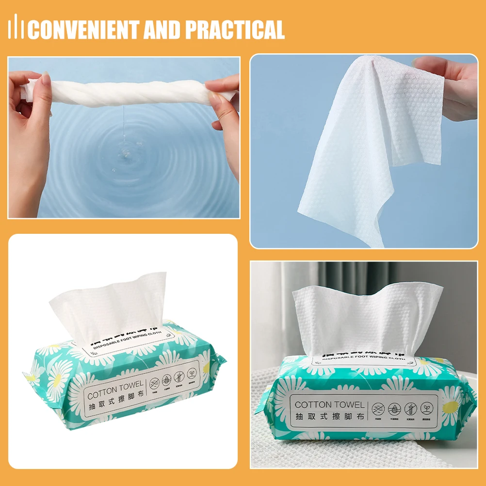 70pcs Disposable Foot Towels Thick Absorbent Soft Durable MultiFunction Spa Wipes Practical Cleaning Comfortable Dry Wet Use