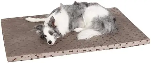 

Cozy Reversible Dog Bed Mat - Washable Crate Pad for Small to XXX-Large Dogs, Brown, 54"x33"