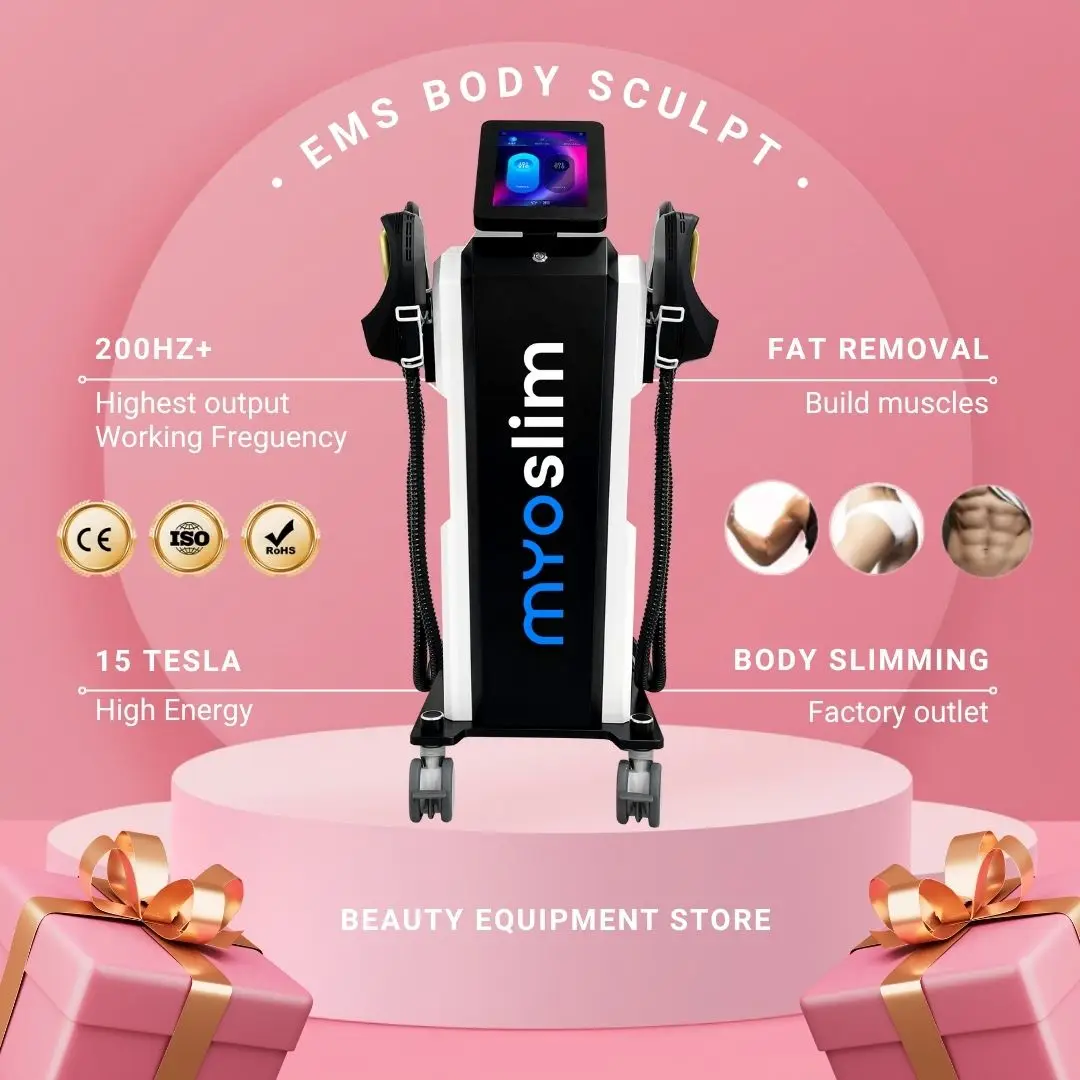 

Аппарат для коррекции фигуры MYOslim Neo Body Sculpting Machine Shaping 6500W 200hz EMS с радиочастотной стимуляцией мышц (RF)