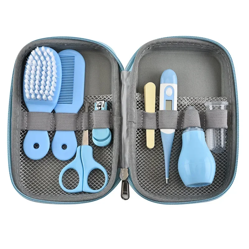 8-piece Comb Nose Inhaler EVA Package Care Set Coisas Para Bebê Cute Newborn Baby Multifunctional13pcs Baby Nail Clippers 8