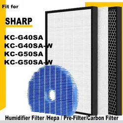 Replacement HEPA and Deodorizing Carbon Filter for Sharp Air Purifier KC-G40SA KC-G40SA-W KC-G50SA KC-G50SA-W
