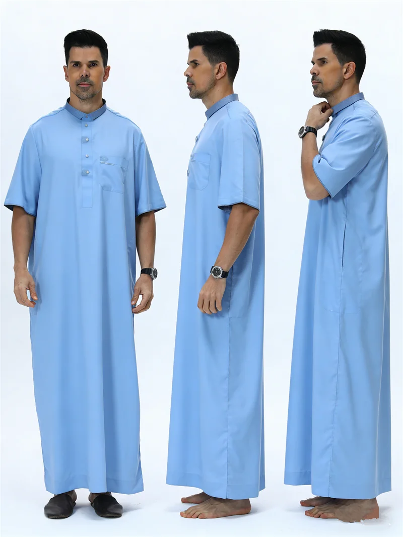 عبايات إسلامية للرجال جوبا ثوب قفطان عربي سعودي رداء الشرق الأوسط ملابس إسلامية قفطان دافق ديشداشة جلابة