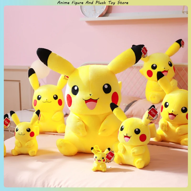 Cute Pikachu Plushies Doll Anime Pokemon Kawaii Large Stuffed Plush Toys Soft High Quality Fill Christmas Gifts For Children