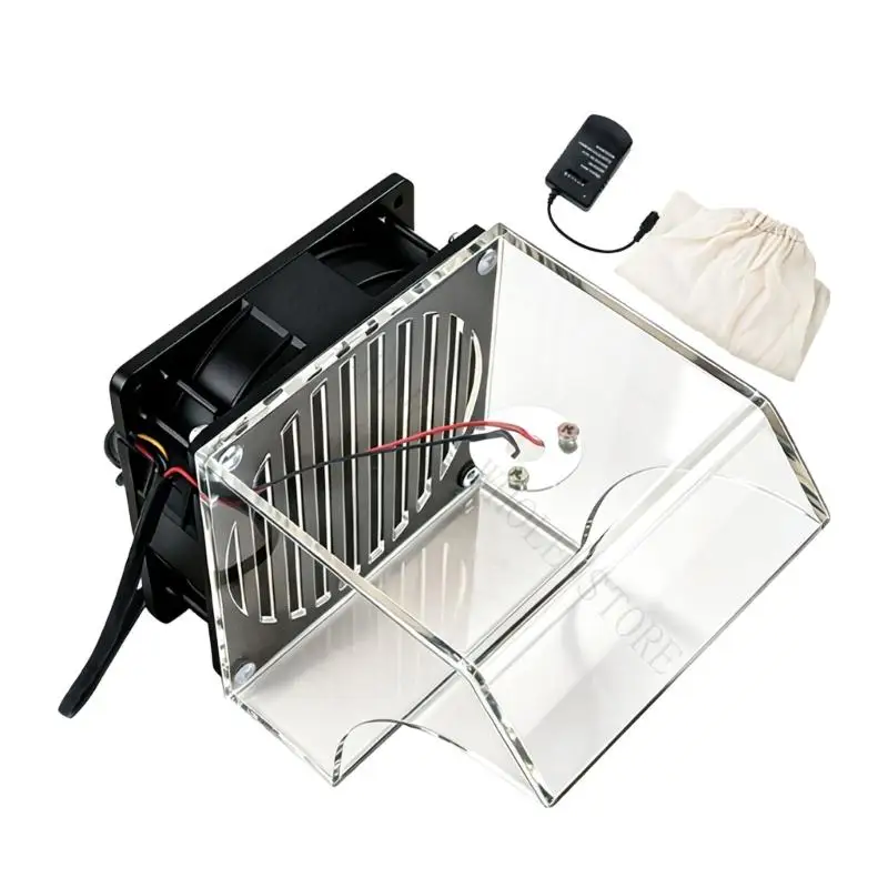 R7UF Jewelry Workstation Dust Collector with Clear Acrylic Housing