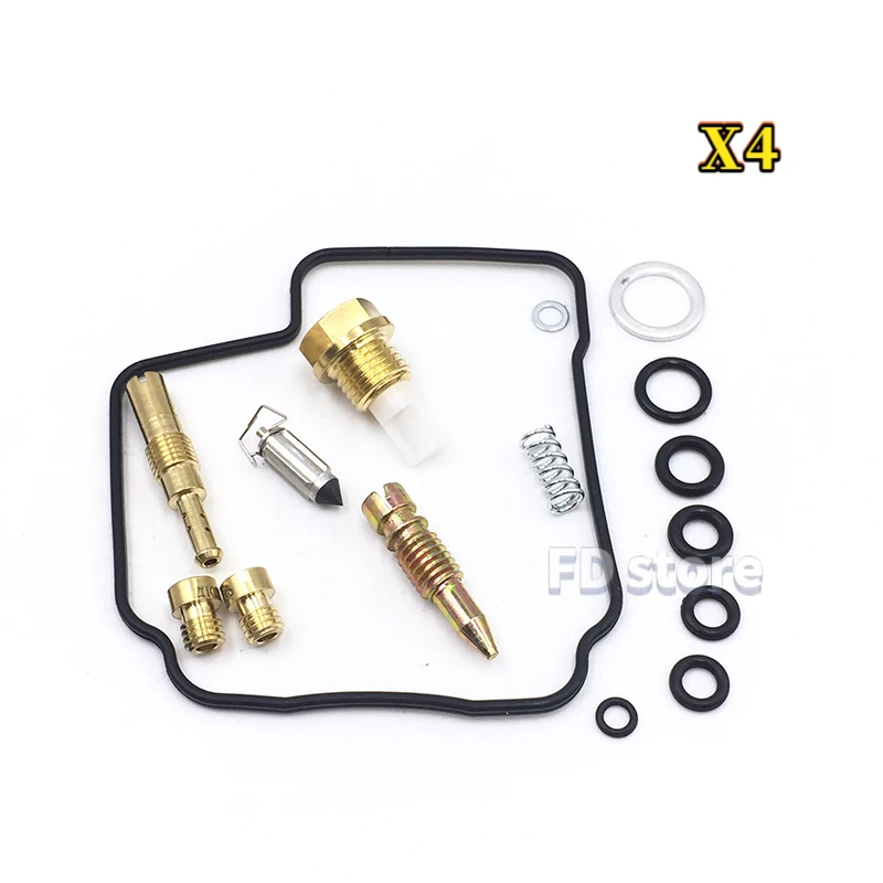 For HONDA CBR600 CBR400F CBR600F HURRICANE 1987 - 1990 Carburetor Carb Repair Kit 4Sets