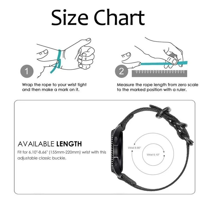 22mm 20mm Nylon Bracelet For POLAR Grit X 2 Pro/Grit X Pro/Titan Strap Replacement For Polar Ignite 3/Vantage V3 M2 M/Pacer Pro