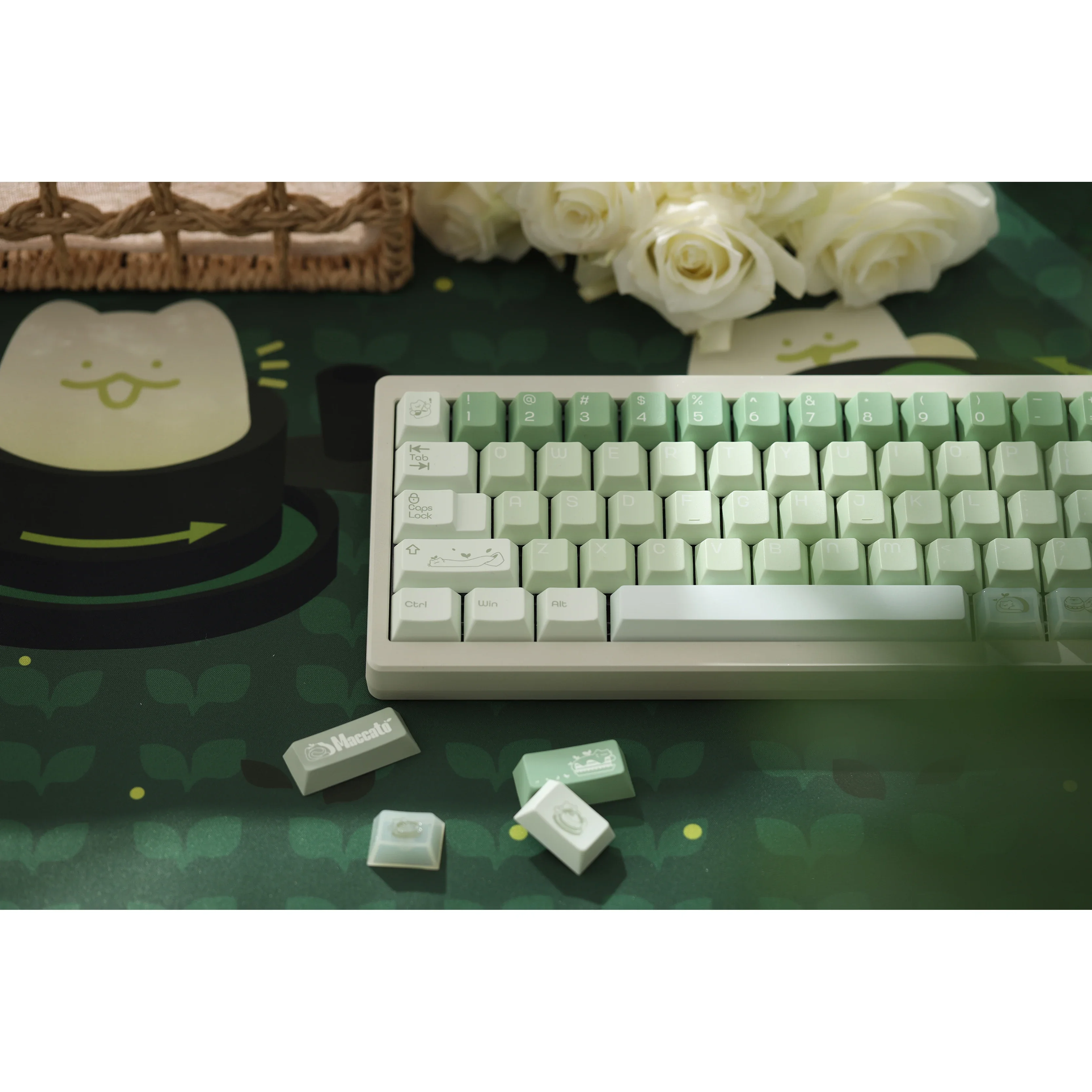 

Wipe concave cat, touch concave cat, original hot sublimation five-sided hot sublimation keycap