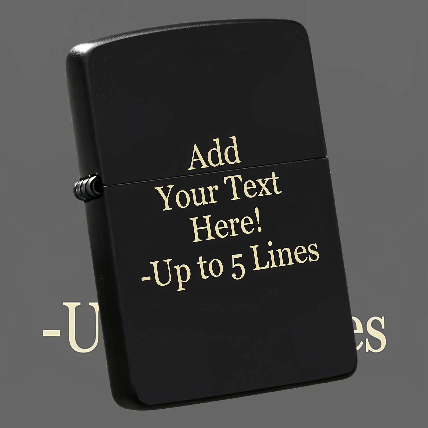 Custom Personalized Lighter Engraved Up To 5 Lines Text, Portable Stylish Pocket Lighter For Everyday Use, Ideal For Birthday Holiday Gifting, Outdoor Carry, Memorable Present For Friends Family, Fits All Scenarios, Un A Humorous And Intere