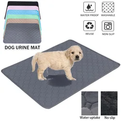 Dog Urine Pads Washable Reusable Anti Slip Pet Pee Pad Puppy Training Pad Pet Bed Urine Mat for Car Seat Cover Pet Supplies