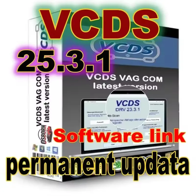 2025 برنامج ACTUALIZADO VAG-COM VCDS Obd2 Escaner HEX V2 Interfaz multilingüe PARA V.W/AU.DI/Sko.da/ Se.at/VIN ilimitados
