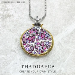 Chain Necklace Pomegranate,Summer Brand New Fine Jewelry Europe 925 Sterling Silver Gift For Women