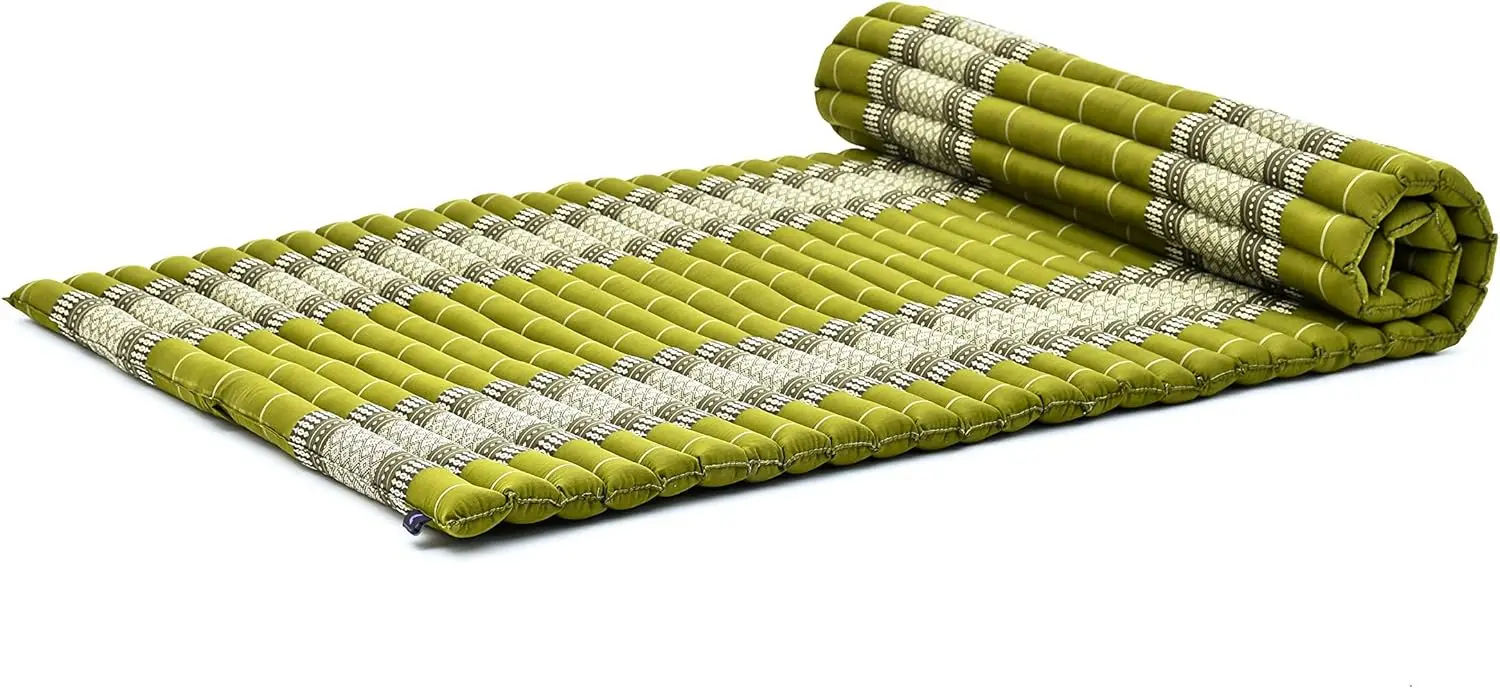 

Foldable Floor Mattress - Japanese Roll Up Futon -Trifold Tatami Mat- Guest Floor Bed - Camping Mattress - Thai Massa