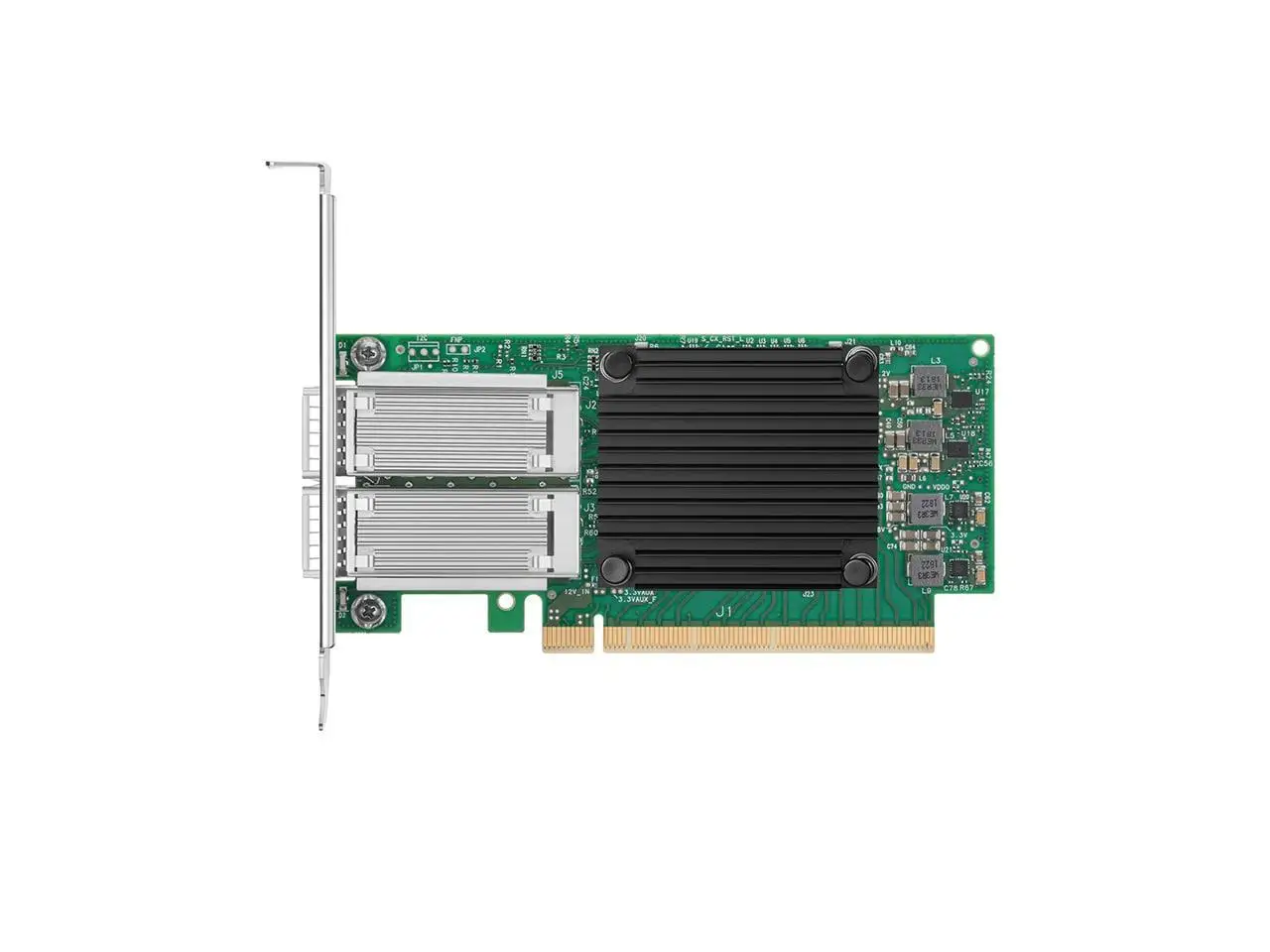 عرض ساخن لعام 2025 بطاقة واجهة الشبكة Mellanox MCX516A-CCAT ConnectX-5 EN، 100 جيجا بايت ثنائي المنفذ QSFP28، PCIe3.0 X16، دعامة طويلة