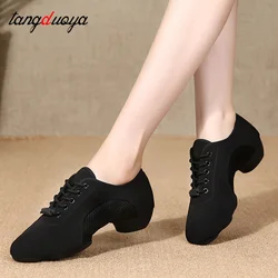 Women Latin Dance Shoes Jazz Ballroom Salsa Dancing Shoes Woman High Heels Training Modern Tango Dance Sneakers Female