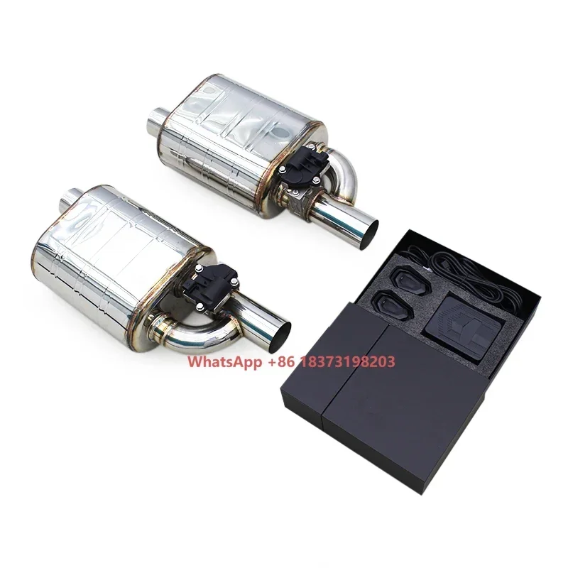 

Racing Exhaust Pipe Universal Muffler for Various Models Racing Car Stainless Steel Pipes Valve Electric Control Exhaust System