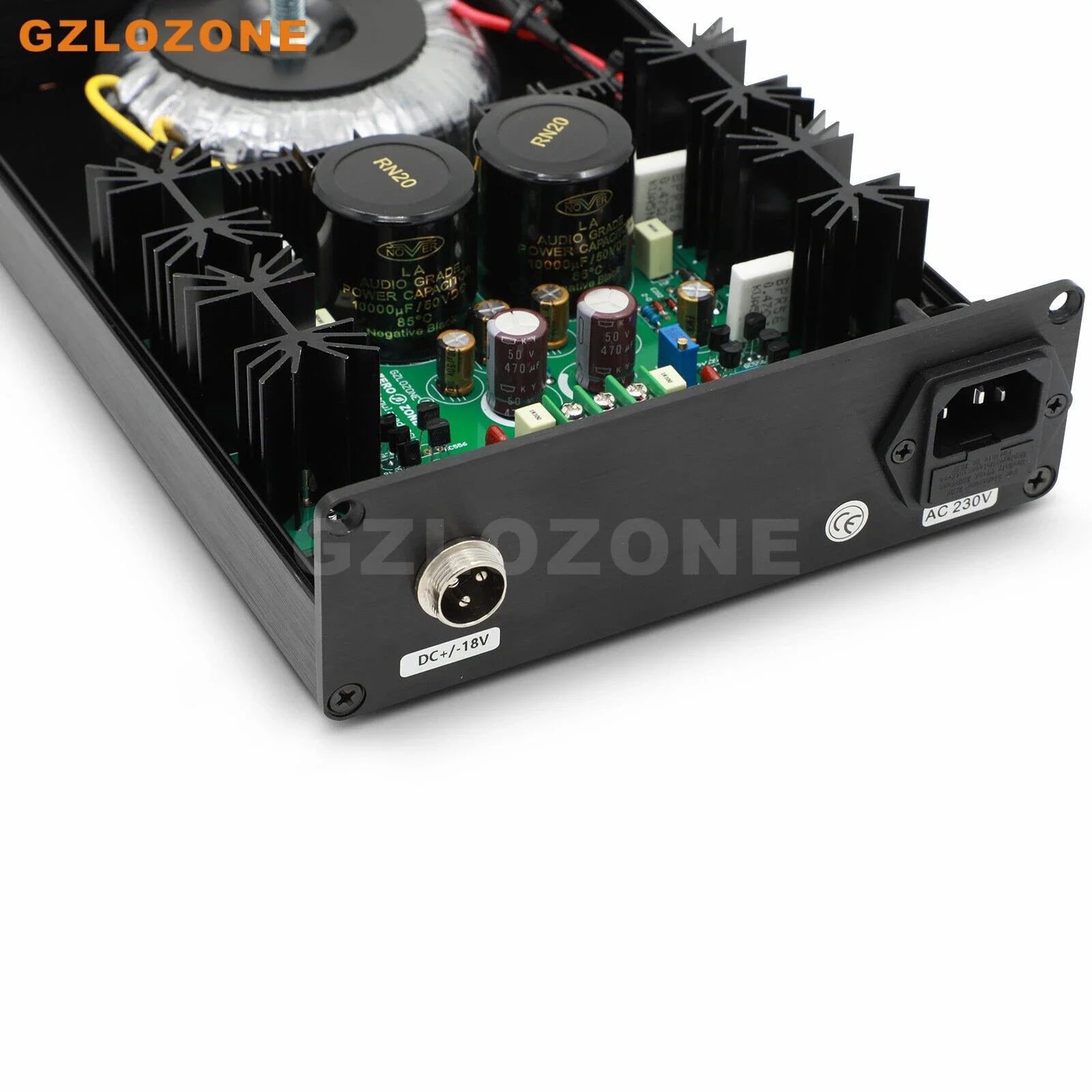 Upgrade catu daya Linear untuk pengeluaran Pro boks Phono RS +/-18VDC 300mA (B6-63)