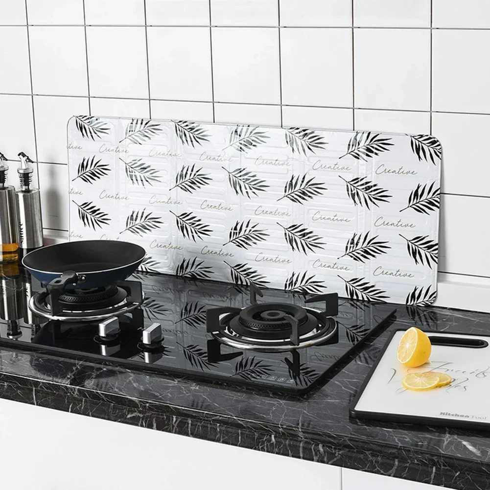 3 Sided Oil Splatter Guard Kitchen Aluminum Foil Anti Splatter Shield Guard Grease Splatter Guard for Stove Top and Frying Pan