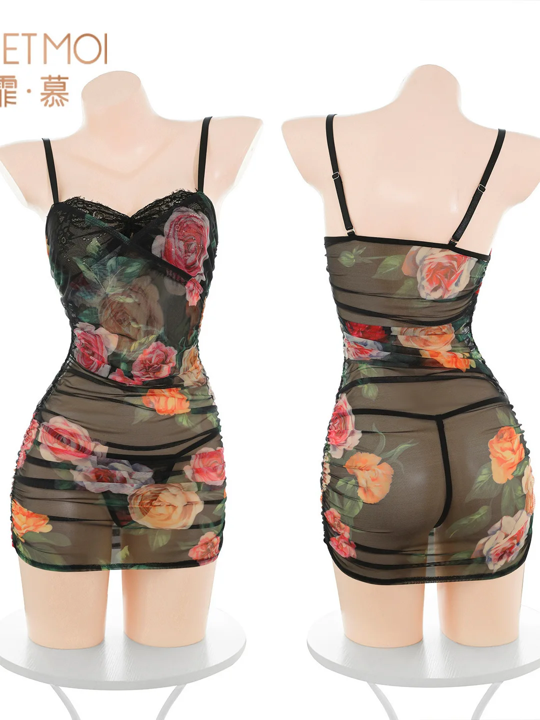 Feimu Tipsy فستان قصير مثير من الدانتيل شفاف Bodycon فستان قصير أنيق يمزح مثير موضة تانك فستان قصير القمم 2025 جديد R9T7