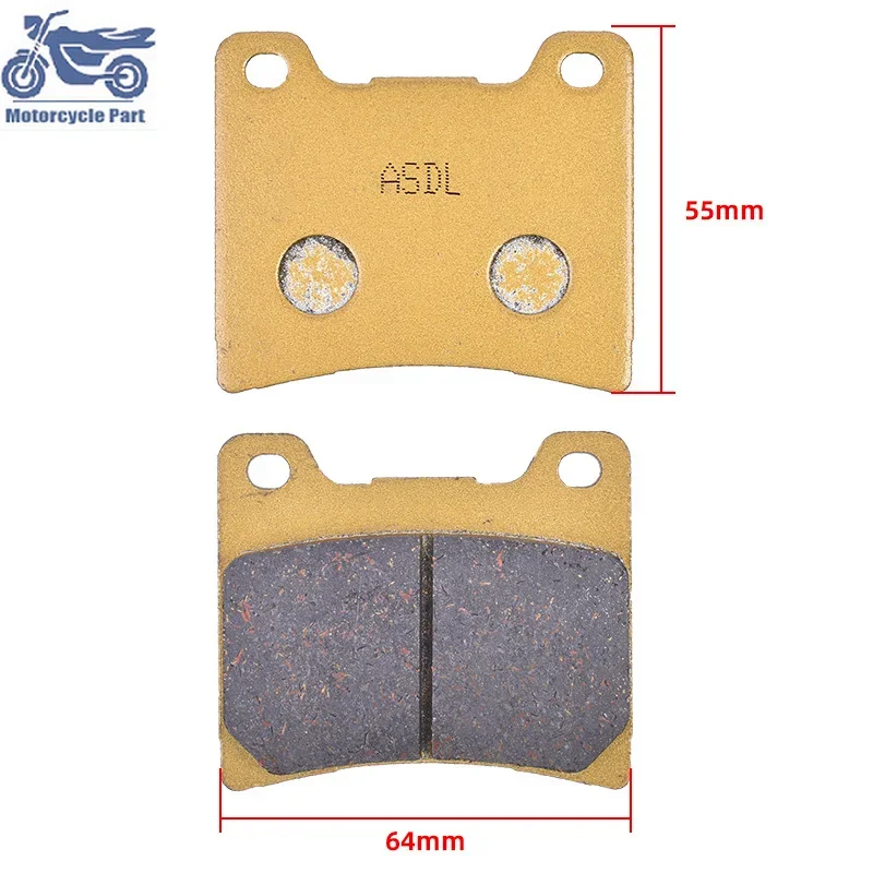Motorcycle Front and Rear Brake Pad Disc Set For YAMAHA XV1100 Virago 1999 XVS1100 Dragstar 1999-2004 XVS1100 A Dragstar Classic - view 4