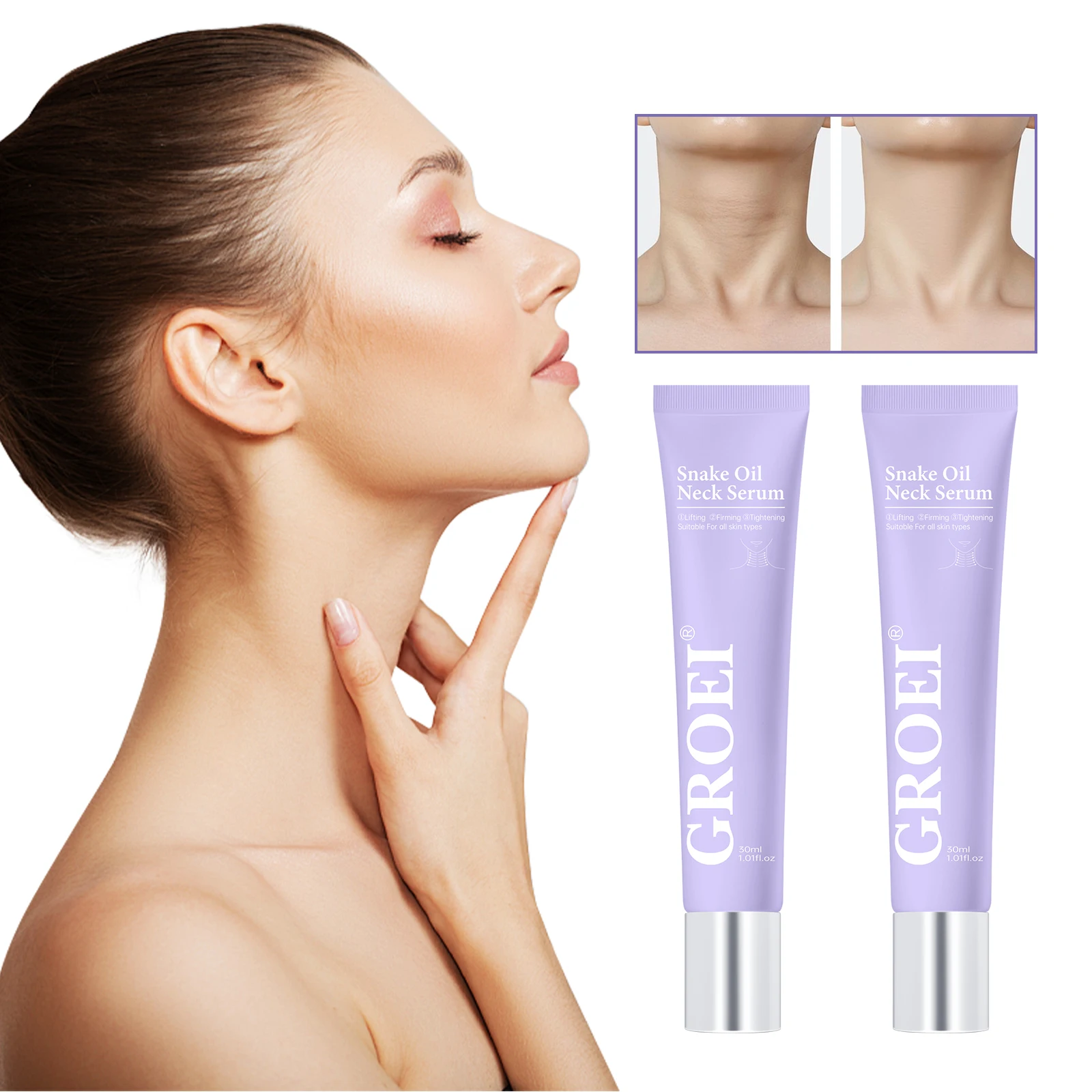 

Neck Firming Essence 30ml Nourish Skin Remove Fine Lines and Wrinkles Tighten and Improve Dullness Anti Aging Care