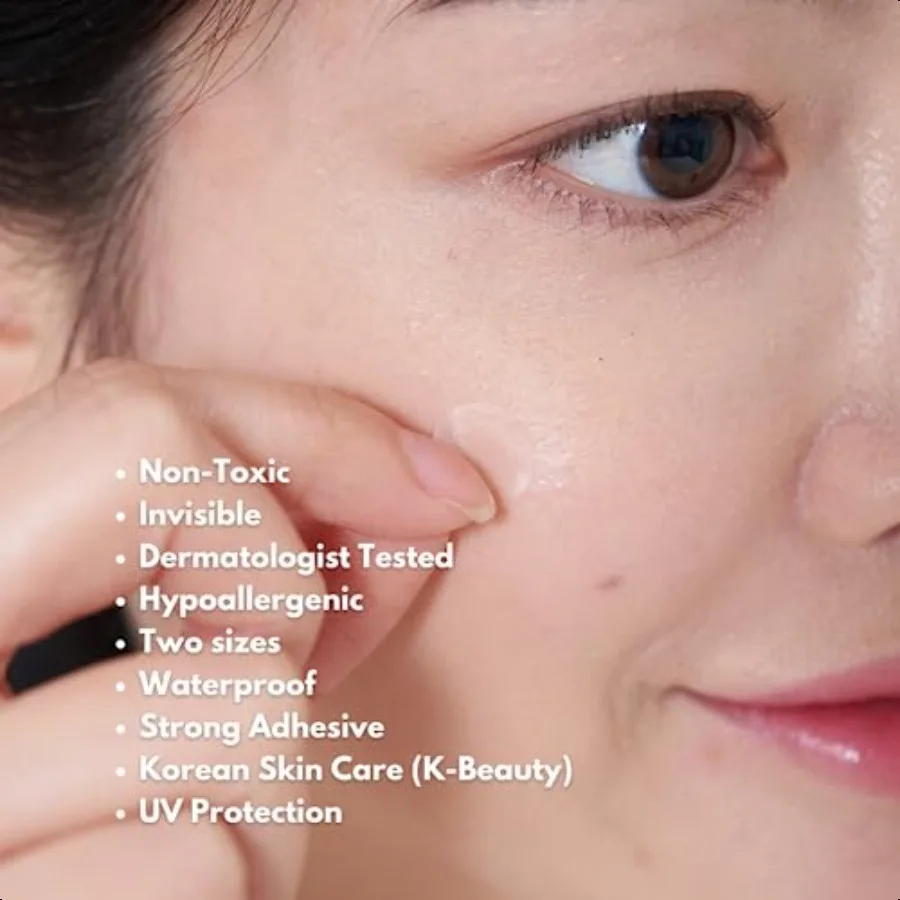 Oldam بقعة غطاء التصحيح الغروانية المائية حب الشباب بثرة التصحيح لتغطية Zits والعيوب بقعة ملصقات للوجه نباتي وقسوة