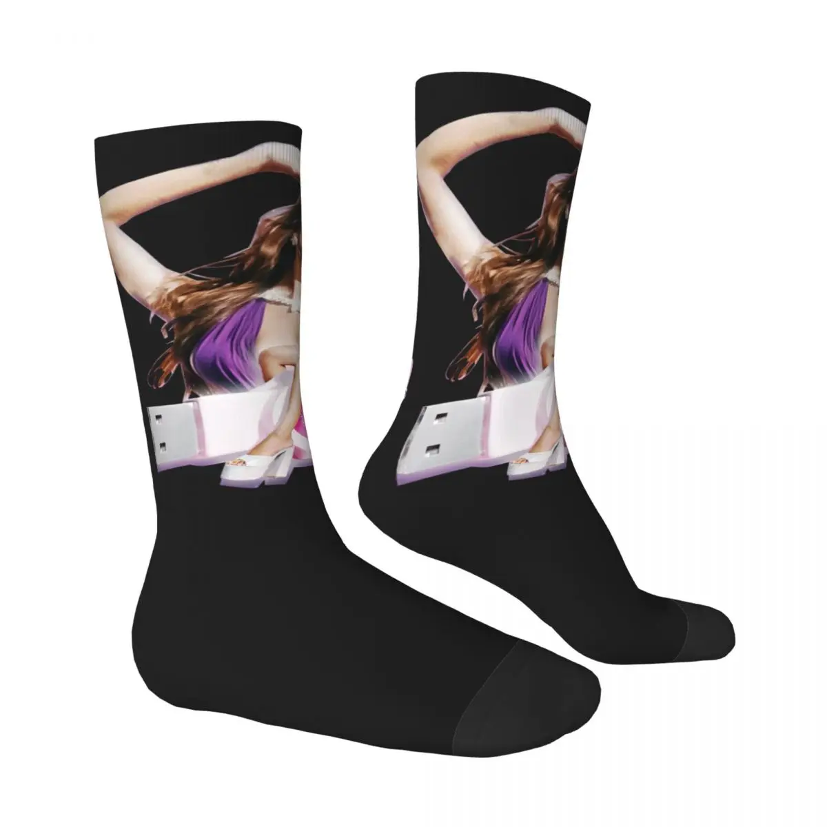 Emilia Mernes MP3 Socks Music Fashion Stockings Winter Anti-Slip Men Socks Soft Printed Outdoor Socks