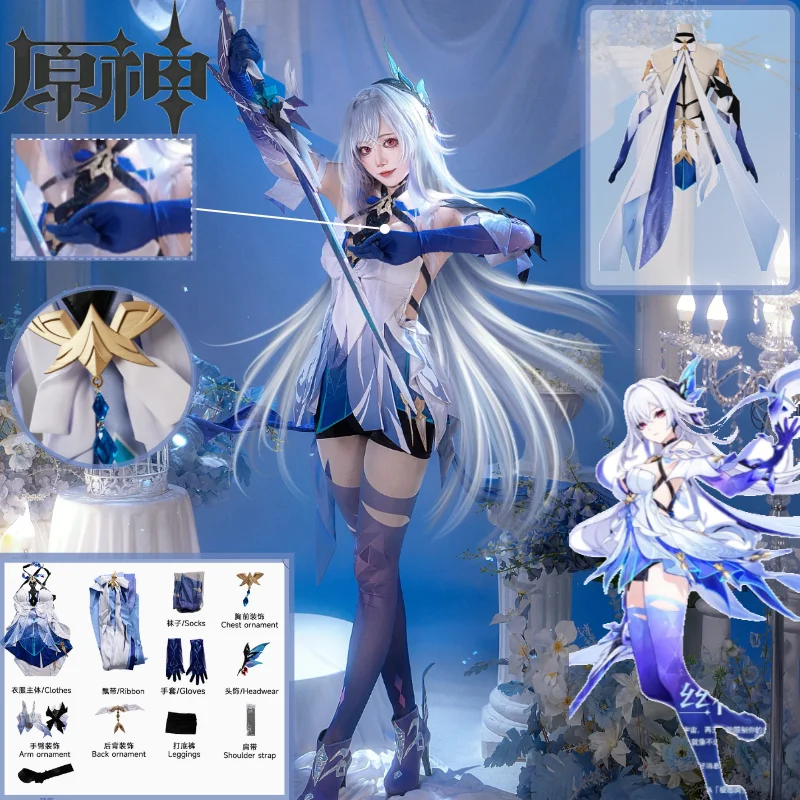 

Genshin Impact Skirk Cosplay Costume Void Star Skirk Game Anime Outfit Halloween Comic Con Genshin Impact Role Play Costume
