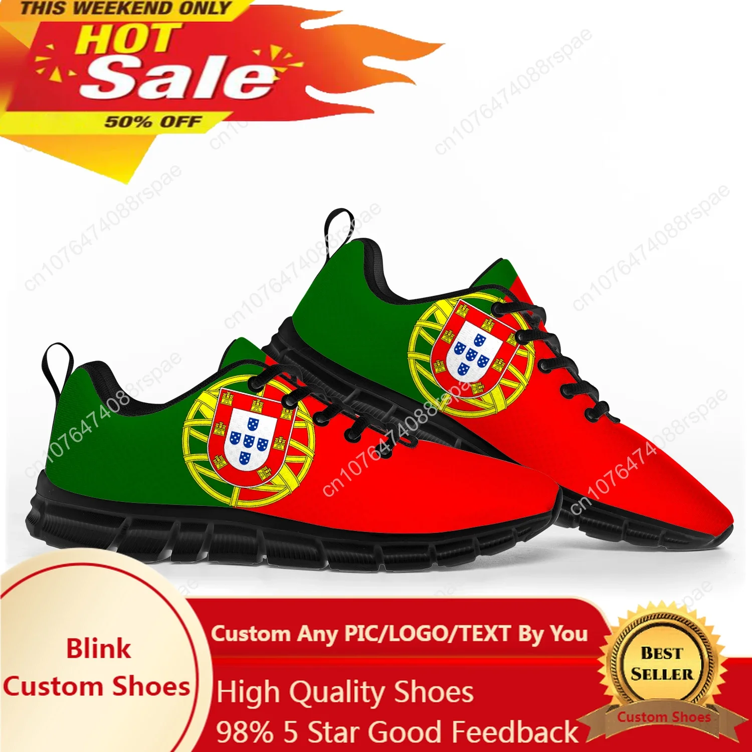 Portugal Flag Sports Shoes Mens Womens Teenager Kids Children Sneakers Portugal Casual Custom High Quality Couple Shoes