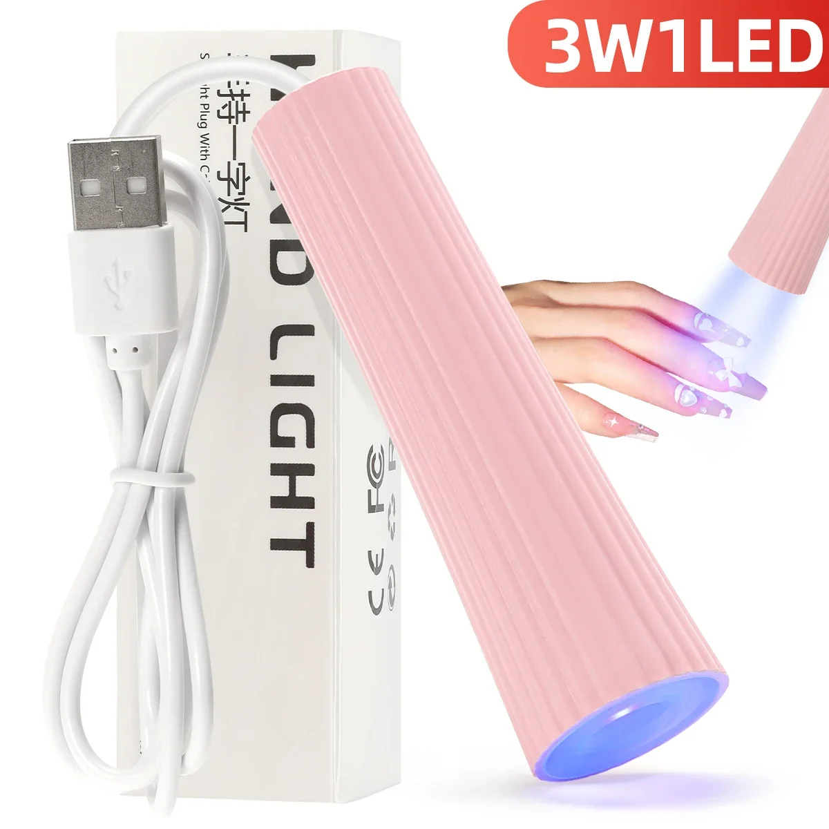 

Portable Nail Dryer Lamp With USB Cable Mini UV LED Gel Curing Lamp Quick Curing Handheld UV Light For Nails Home DIY Salon Tool