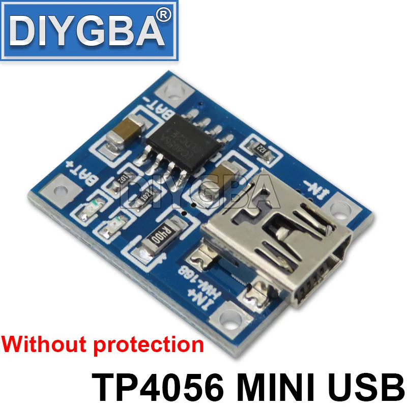 FDKJGECF 5V Micro USB 1A 18650 TP4056 Lithium Battery Charging Board With Protection Charger Module TYPE-C/Micro/Mini USB