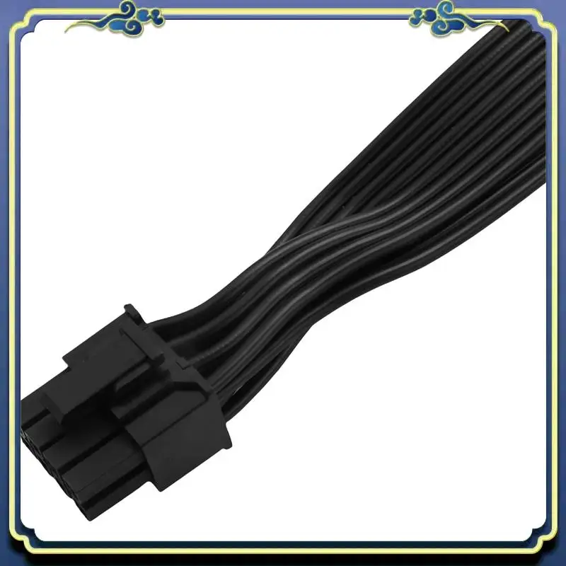Portable 10X Pcie 8 Pin Male To Dual Pcie 2X 8 Pin (6+2) Male Power Adapter Cable For Seasonic Power Supply 25-Inch+9-Inch