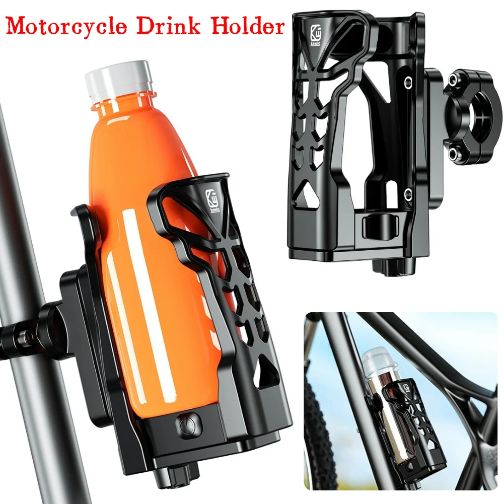 

Bike Water Bottle Mount with LED Light ATV Dirt Adjustable Handlebar Drink Cup Bike Cup Stand Holder Bike Bottle Storage Holder