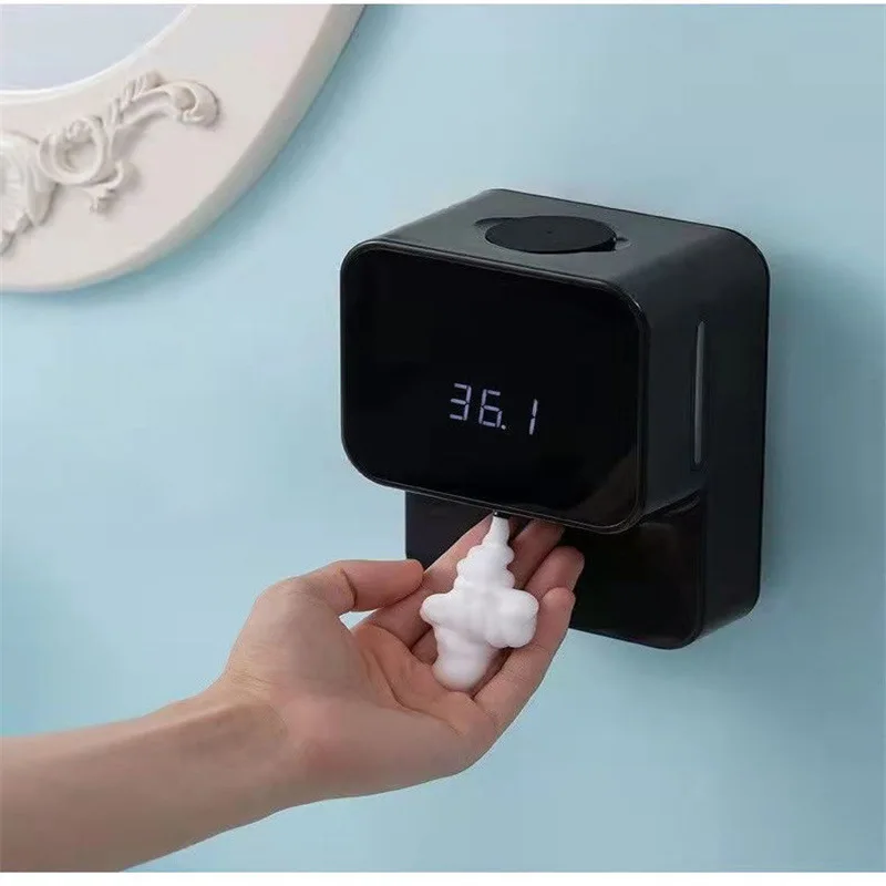

Liquid Soap Dispensers Rechargeable Wall-mounted Three-Speed Adjustment Automatic Foam Dispenser Hand Sanitizer Machine