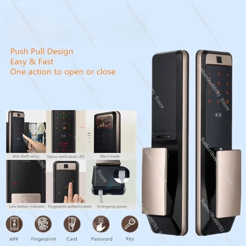 Safe Fingerprint Door Lock SHP-DP609, WiFi Smart Home Digital Lock System