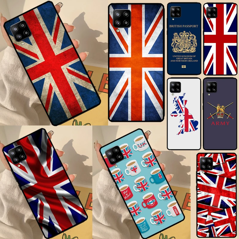 Union Jack British England UK Flag Fundas For Samsung Galaxy A12 A22 A32 A52 A72 A13 A33 A53 A73 A50 A70 A51 A71 A52S Case