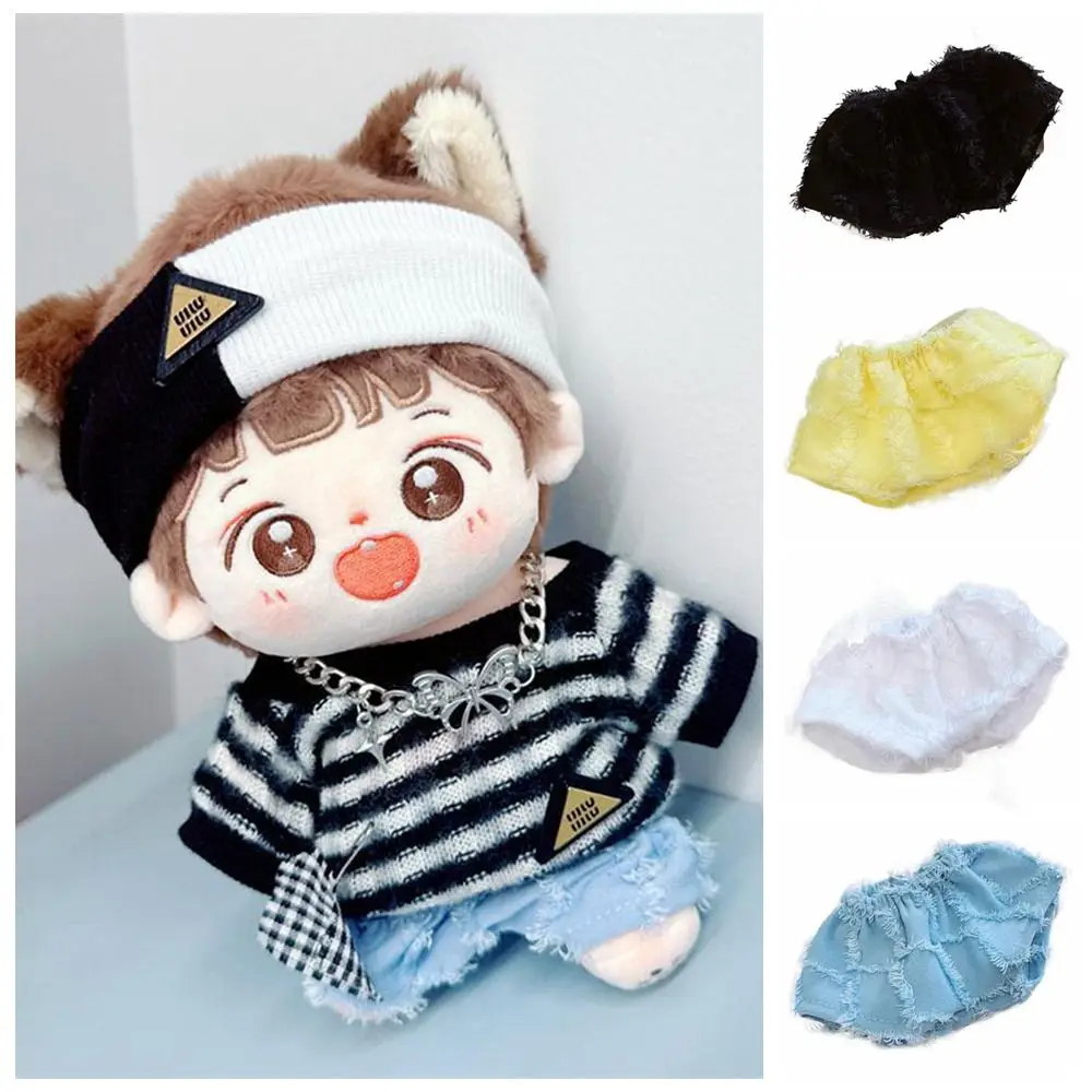 10/20CM Multicolor Mini Shorts cambia Dressing Game Playing House pantaloni in peluche in miniatura bambola Fluff Pants Cosplay