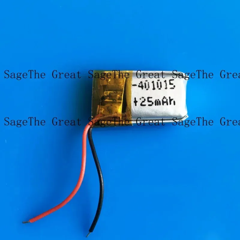 10 pcs 3.7V Li Po Polymer Rechargeable Battery 25mAh For Earphone Camera 401015 JM