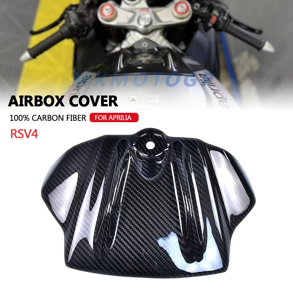 For Aprilia RSV4 2009 2010 2011 2012 Tuono V4 2011 2012 2013 100% Carbon Fiber Airbox Cover Fairing Motorcycle Accessories