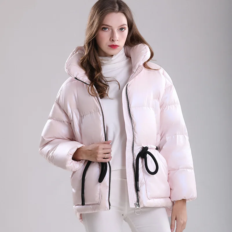 

Women Down Puffer Jacket Warm Winter Insulated Quilted Bubble Down Coat Cropped Jacket for Woman