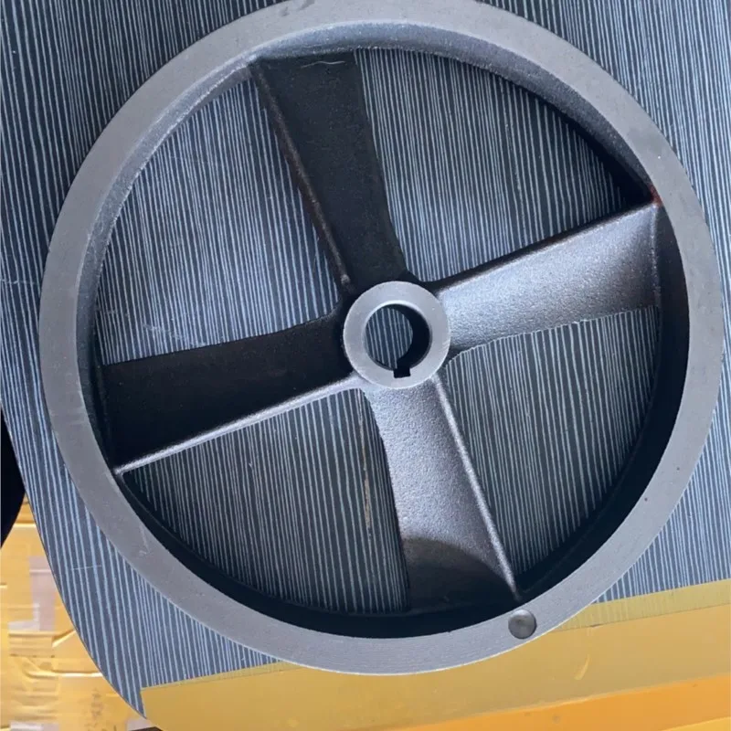1pc 0.36 belt pulley flywheel  Main engine wheel Nose wheel Air compressor air pump  260mm diameter