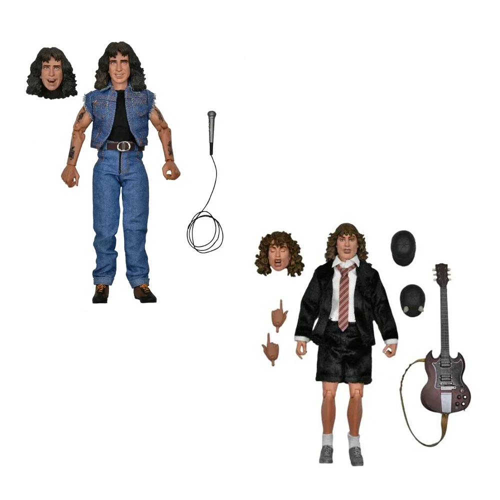 NECA Highway To Hell  Bon Scott Angus Young Articulated Figure Toys for Collection Gift