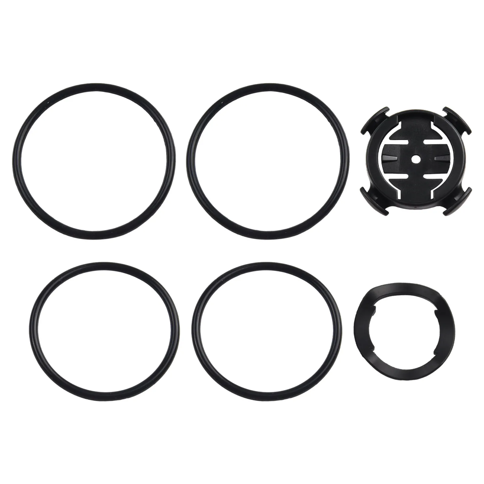 

Set Bike Computer Mount Cycling Equipment Replacement ABS+Rubber Black Edge Quarter Turn For Garmin Spare Parts