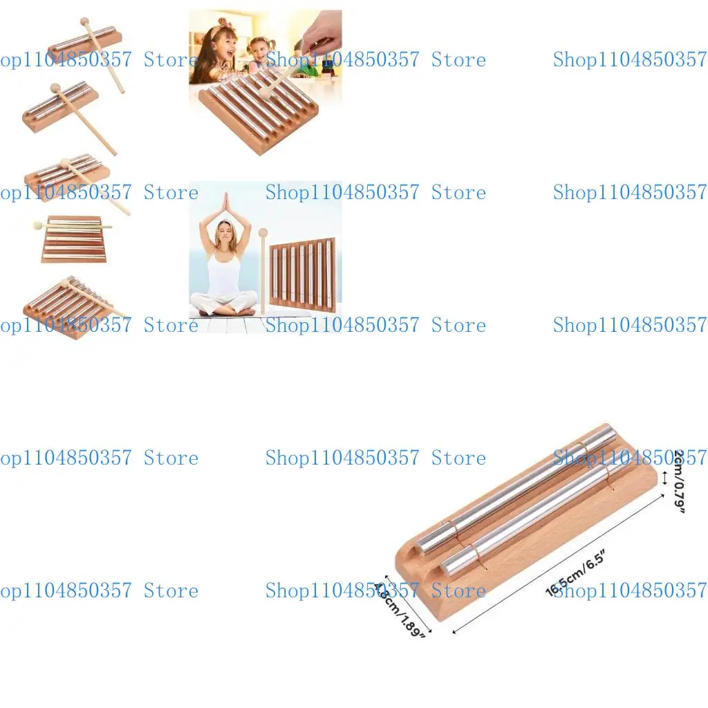 5ASD الرياح تتناغم أجراس الإيقاع الصوتي للرياح الأنبوب لليوغا والاجتماع والعلاج الصوتي سهل اللعب