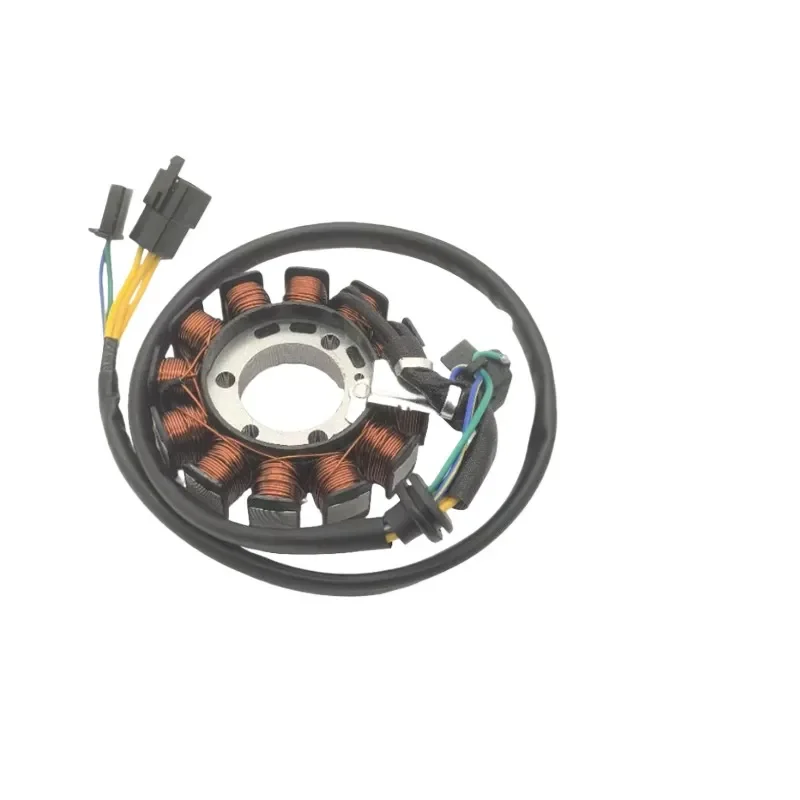 12 Pole Magneto Stator Coil Ignition System Compatible with Haojue Xizhixing HJ100T-7E 7F Scooter Engine Generator