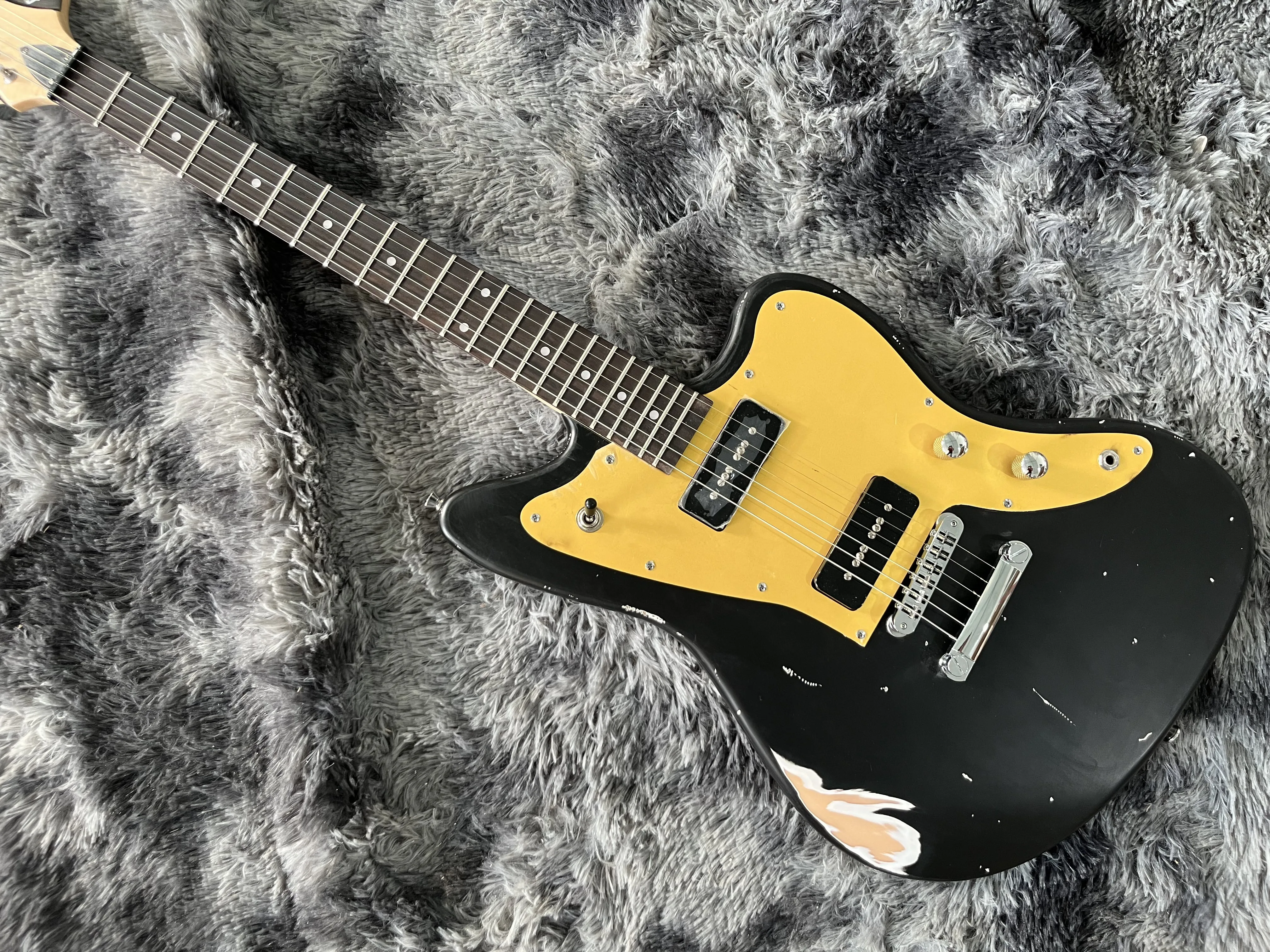 China\'s  Becoda  electric guitar OEM shop Black Color Hand Made Heavy Relic ABR-1 Bridge