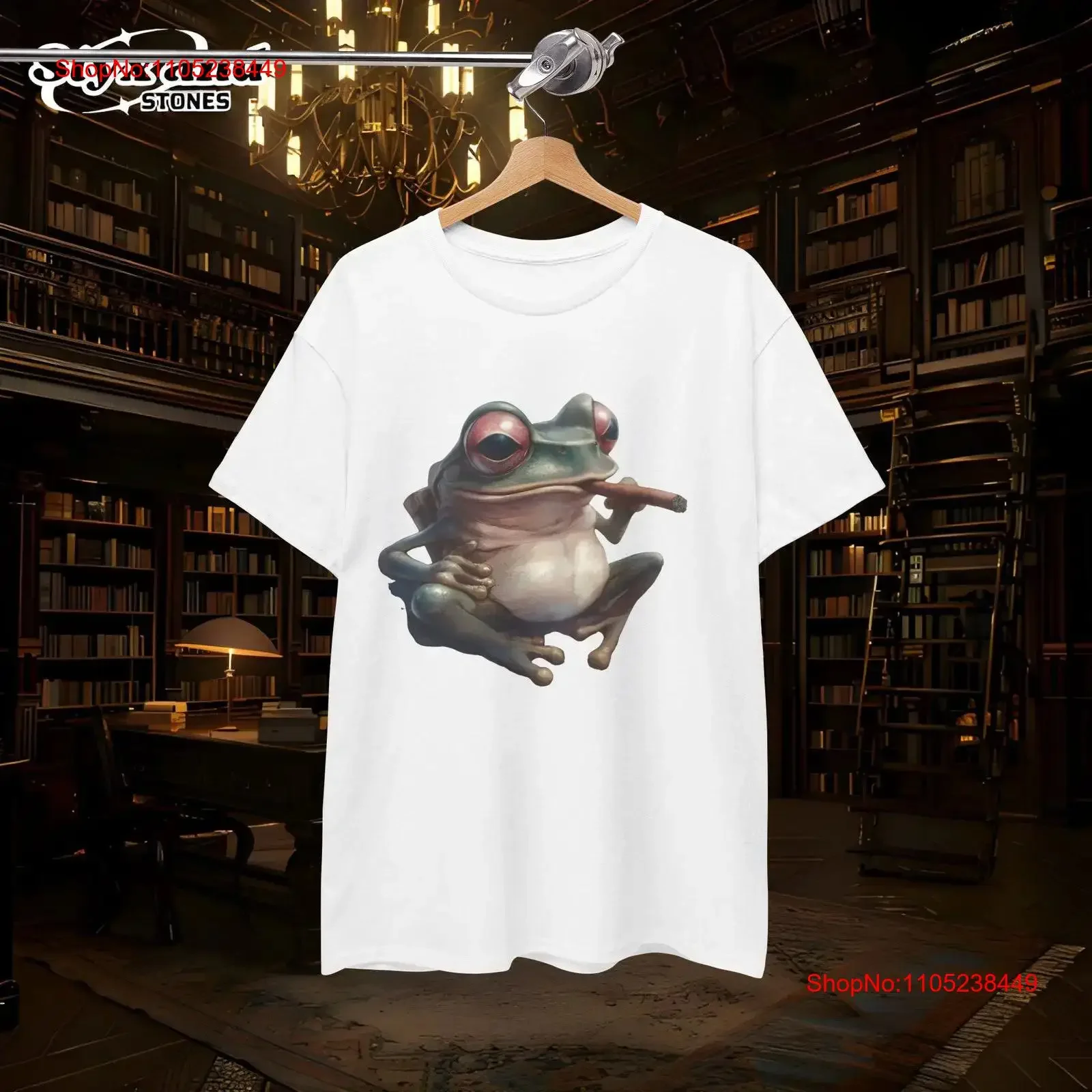 Cute Frog Smoking Cigar Vintage Nature Art Retro T Shirt Light Academia Anatomy Toad Whimsical Garden Cottagecore Fairy Fantasy