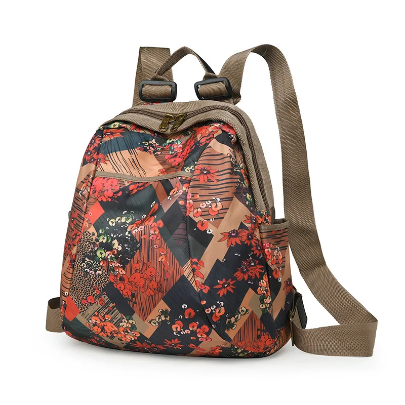 Ransel Santai untuk Wanita Tas Bahu Ransel Perjalanan Modis Tas Sekolah Ringan Serbaguna Tas Desainer Mochila