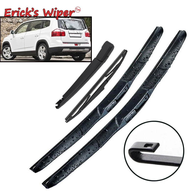 Erick's Wiper Front & Rear Wiper Blades Set Kit For Chevrolet Orlando 2011 - 2018 Windshield Windscreen Window Brush 24